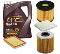 DENCKERMANN Controllo Set MANNOL Elite 5W-40 5L Per Opel Meriva