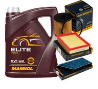 DENCKERMANN Controllo Set MANNOL Elite 5W-40 5L Per Peugeot 206 CC 1.6 16V