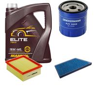 DENCKERMANN Controllo Set MANNOL Elite 5W-40 5L Per Peugeot 206 Schrägheck