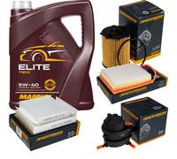 Denckermann Controllo Set mannol Elite 5W-40 5L per Peugeot 207 1.4 HDI