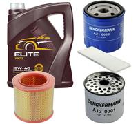 DENCKERMANN Controllo Set MANNOL Elite 5W-40 5L Per Peugeot Boxer Kasten 2.5