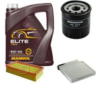 DENCKERMANN Controllo Set MANNOL Elite 5W-40 5L Per Renault Clio III 1.2 16V
