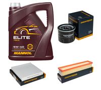 DENCKERMANN Controllo Set MANNOL Elite 5W-40 5L Per Renault Clio IV 1.2 16V