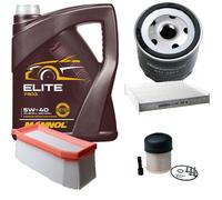 DENCKERMANN Controllo Set MANNOL Elite 5W-40 5L Per Renault Clio IV