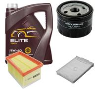DENCKERMANN Controllo Set MANNOL Elite 5W-40 5L Per Renault Megane II Kombi