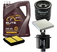 DENCKERMANN Controllo Set MANNOL Elite 5W-40 5L Per Rover 400 Hatchback 416