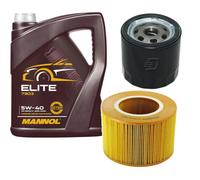 DENCKERMANN Controllo Set MANNOL Elite 5W-40 5L Per Saab 9-5 Kombi 2.0 T 2.3