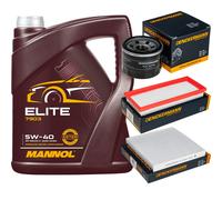 DENCKERMANN Controllo Set MANNOL Elite 5W-40 5L Per Smart Fortwo Cabrio 1.0
