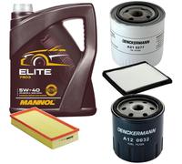 DENCKERMANN Controllo Set MANNOL Elite 5W-40 5L Per Volvo V40 Kombi 1.9 DI