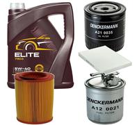 DENCKERMANN Controllo Set MANNOL Elite 5W-40 5L Per VW Lupo 1.7 SDI Polo 1.9