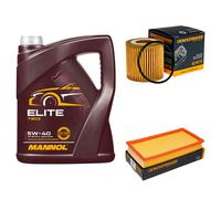 DENCKERMANN Controllo Set MANNOL Elite 5W-40 5L Per VW Polo 1.2 12V Seat