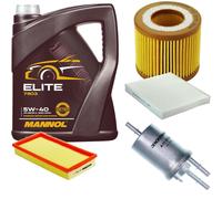 DENCKERMANN Controllo Set MANNOL Elite 5W-40 5L Per VW Polo 1.2 12V Seat