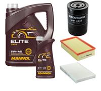 DENCKERMANN Controllo Set MANNOL Elite 5W-40 6L Per Audi 100 Avant 2.5 TDI