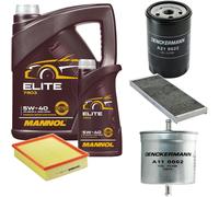 DENCKERMANN Controllo Set MANNOL Elite 5W-40 6L Per Audi A4 1.6 1.8 VW
