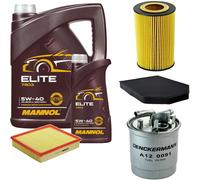 DENCKERMANN Controllo Set MANNOL Elite 5W-40 6L Per Audi A8 2.5 TDI