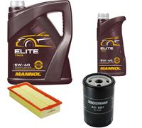 DENCKERMANN Controllo Set MANNOL Elite 5W-40 6L Per Audi Cabriolet 2.3 E 80