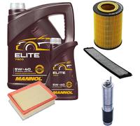 DENCKERMANN Controllo Set MANNOL Elite 5W-40 6L Per BMW 3er Cabriolet 320 Ci