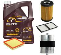 DENCKERMANN Controllo Set MANNOL Elite 5W-40 6L Per BMW 3er Compact 316i