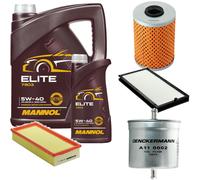 DENCKERMANN Controllo Set MANNOL Elite 5W-40 6L Per BMW 5 Serie 520I 24V 525I