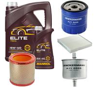 DENCKERMANN Controllo Set MANNOL Elite 5W-40 6L Per Citroën Berlingo Kasten
