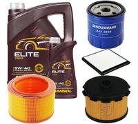 DENCKERMANN Controllo Set MANNOL Elite 5W-40 6L Per Citroën Berlingo Kasten