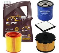 DENCKERMANN Controllo Set MANNOL Elite 5W-40 6L Per Citroën Berlingo Kasten