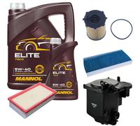 DENCKERMANN Controllo Set MANNOL Elite 5W-40 6L Per Citroën Jumpy Kasten