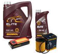 DENCKERMANN Controllo Set MANNOL Elite 5W-40 6L Per Fiat Grande Punto 1.3 D