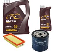 DENCKERMANN Controllo Set MANNOL Elite 5W-40 6L Per Fiat Panda 1.2 4x4