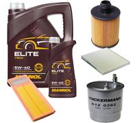 Denckermann Controllo Set mannol Elite 5W-40 6L per Fiat Panda 1.3 D