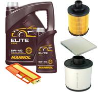 DENCKERMANN Controllo Set MANNOL Elite 5W-40 6L Per Fiat Panda 1.3 D