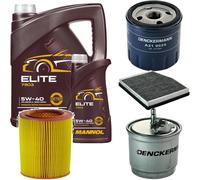 DENCKERMANN Controllo Set MANNOL Elite 5W-40 6L Per Fiat Punto 1.9 DS 60