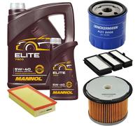DENCKERMANN Controllo Set MANNOL Elite 5W-40 6L Per Fiat Scudo Kasten 1.9 D
