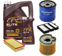 DENCKERMANN Controllo Set MANNOL Elite 5W-40 6L Per Fiat Scudo Kasten 2.0