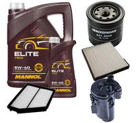 Denckermann Controllo Set mannol Elite 5W-40 6L per Hyundai Matrix 1.6 1.8