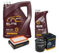Denckermann Controllo Set mannol Elite 5W-40 6L per Kia Stonic 1.0 T-Gdi 1.2