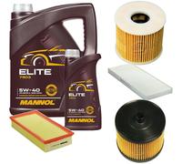 Denckermann Controllo Set mannol Elite 5W-40 6L per Lancia Phedra 2.0 D