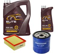 DENCKERMANN Controllo Set MANNOL Elite 5W-40 6L Per Peugeot 206 Schrägheck