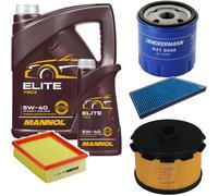 DENCKERMANN Controllo Set MANNOL Elite 5W-40 6L Per Peugeot 206 Schrägheck