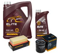 DENCKERMANN Controllo Set MANNOL Elite 5W-40 6L Per Peugeot 208 301 Citroën