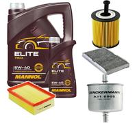 DENCKERMANN Controllo Set MANNOL Elite 5W-40 6L Per Peugeot 307 1.6 16V 2.0
