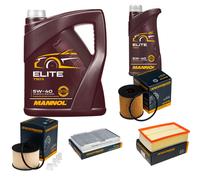 DENCKERMANN Controllo Set MANNOL Elite 5W-40 6L Per Peugeot 307 Break 2.0