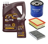 DENCKERMANN Controllo Set MANNOL Elite 5W-40 6L Per Peugeot 307 CC 2.0 16V