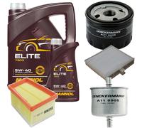 DENCKERMANN Controllo Set MANNOL Elite 5W-40 6L Per Renault Scénic II 1.4