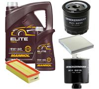 DENCKERMANN Controllo Set MANNOL Elite 5W-40 6L Per Rover 200 Schrägheck 214