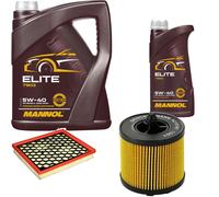 DENCKERMANN Controllo Set MANNOL Elite 5W-40 6L Per Saab 9-5 2.0 Turbo