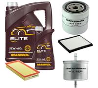 DENCKERMANN Controllo Set MANNOL Elite 5W-40 6L Per Volvo V40 Kombi 1.8 2.0