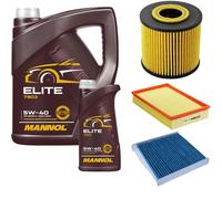 DENCKERMANN Controllo Set MANNOL Elite 5W-40 6L Per Volvo V70 II 2.4 2.5 T