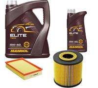 DENCKERMANN Controllo Set MANNOL Elite 5W-40 6L Per Volvo V70 II 2.4 2.5 T