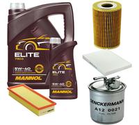 DENCKERMANN Controllo Set MANNOL Elite 5W-40 6L Per VW Caddy II Kasten 1.9 D